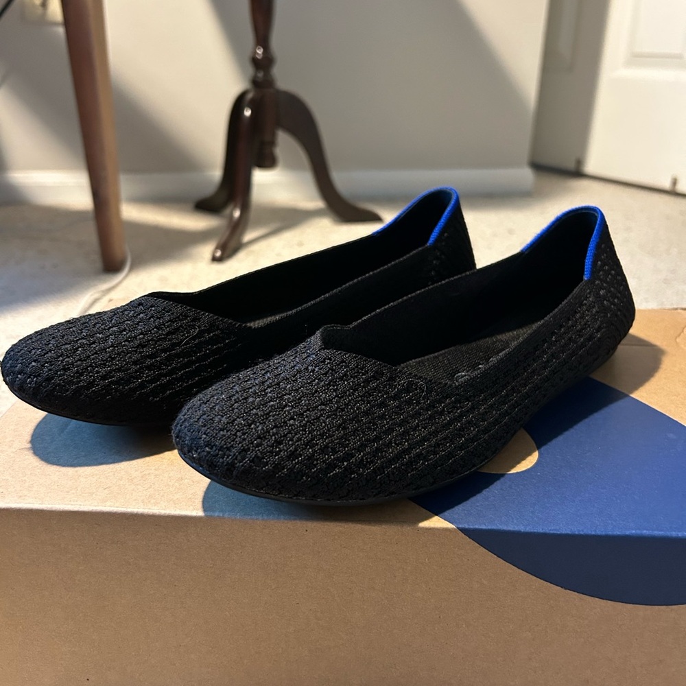 ROTHY’S black classic flats woman’s